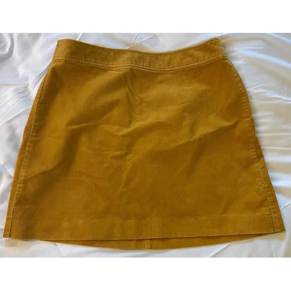 J. Crew Mini Skirt | Goldenrod Corduroy
